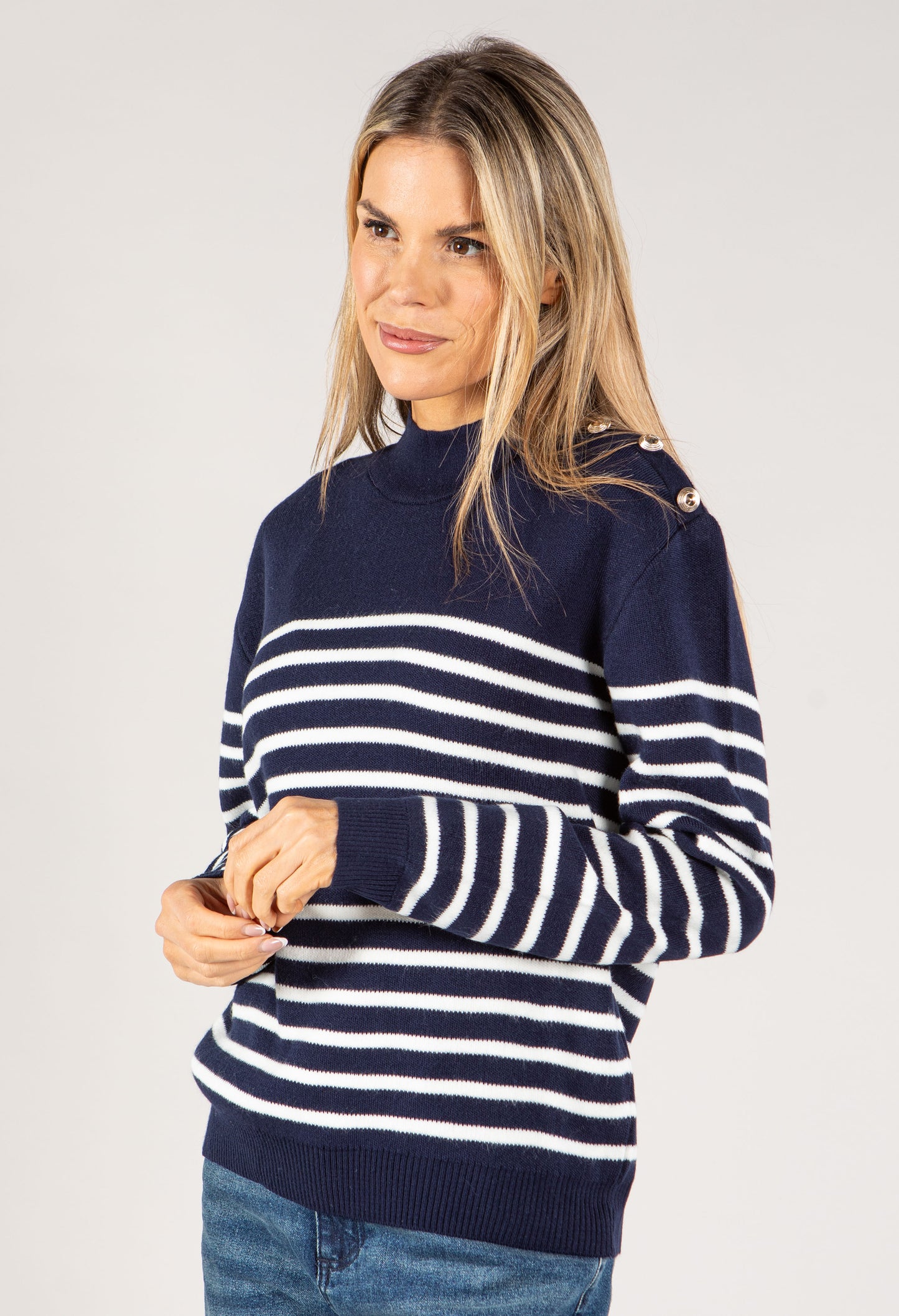 Striped Knit Jumper