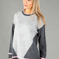 Super Soft Pink Trim Fine Knit Pullover