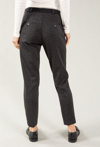 Maron Patterned Pull On Trouser Regular Leg