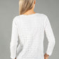 Textured V Neckline Top