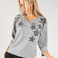 Star Print Soft Touch Knit Pullover