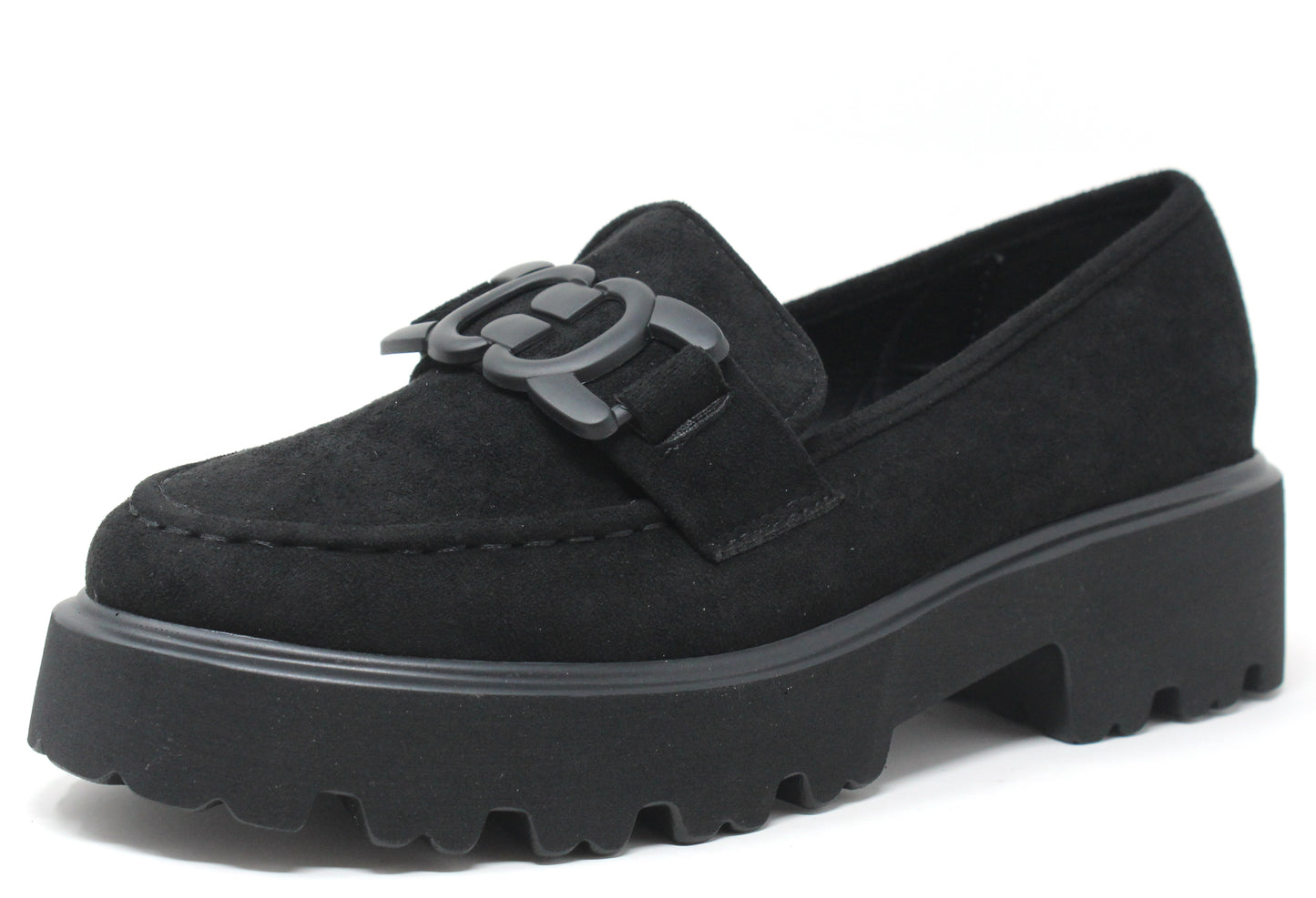 Microfibre Buckle Loafer