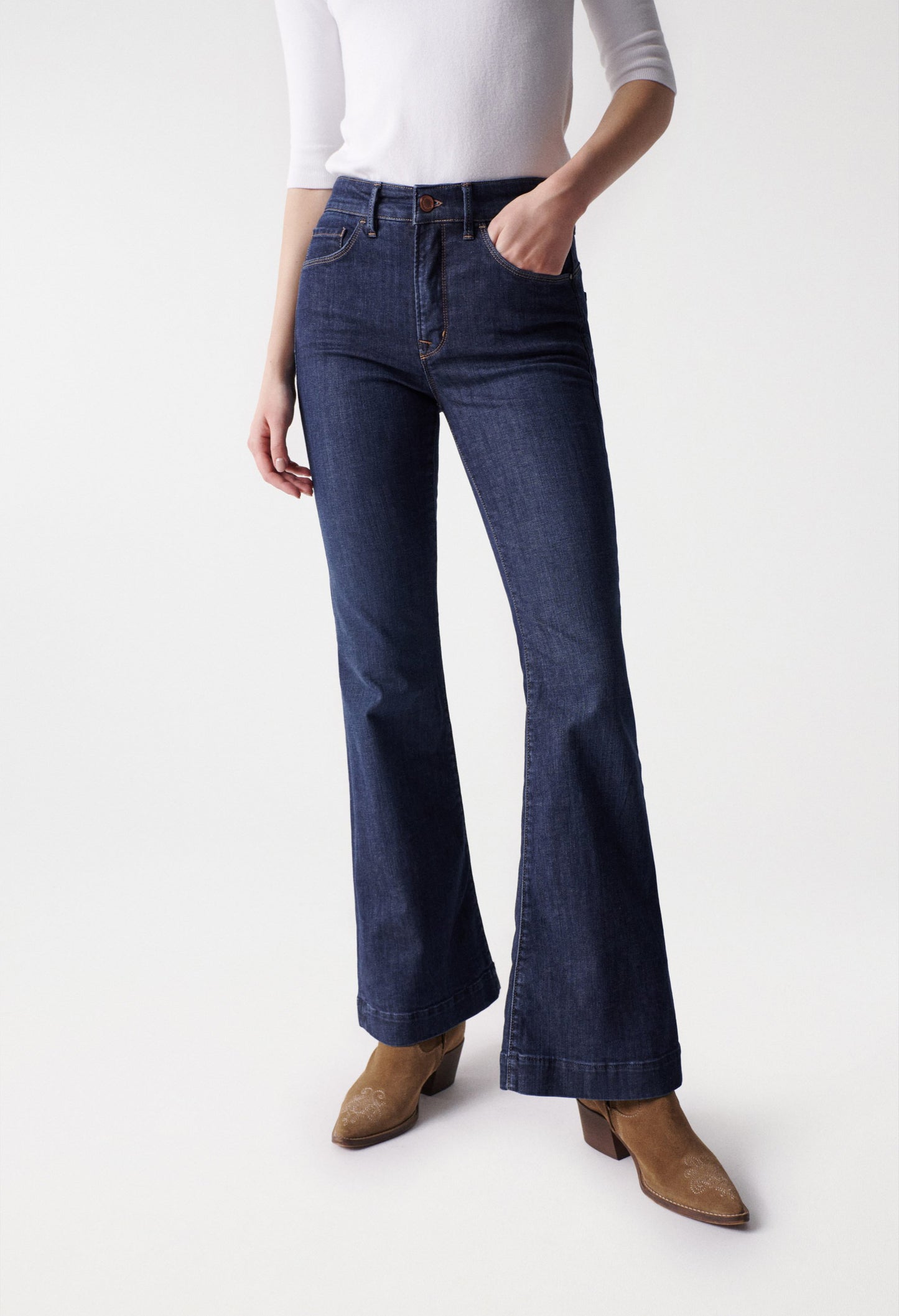 Faith Push In Flare Jeans