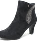 Suede Diamante Heeled Boot