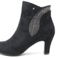 Suede Diamante Heeled Boot