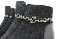 Chain Detail Printed Boot