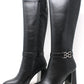 Quilted Detail Knee High Boots