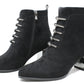 Diamante Tie Detail Suede Boot