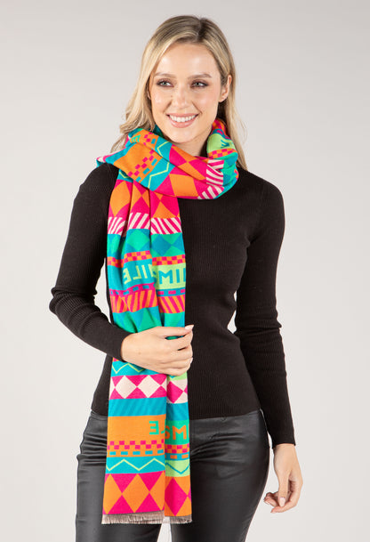 Mixed Pattern Scarf