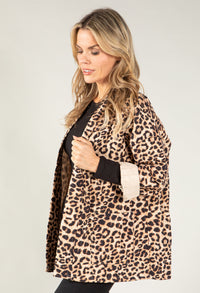 Quilted Leopard Print Jacket