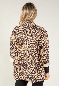 Quilted Leopard Print Jacket