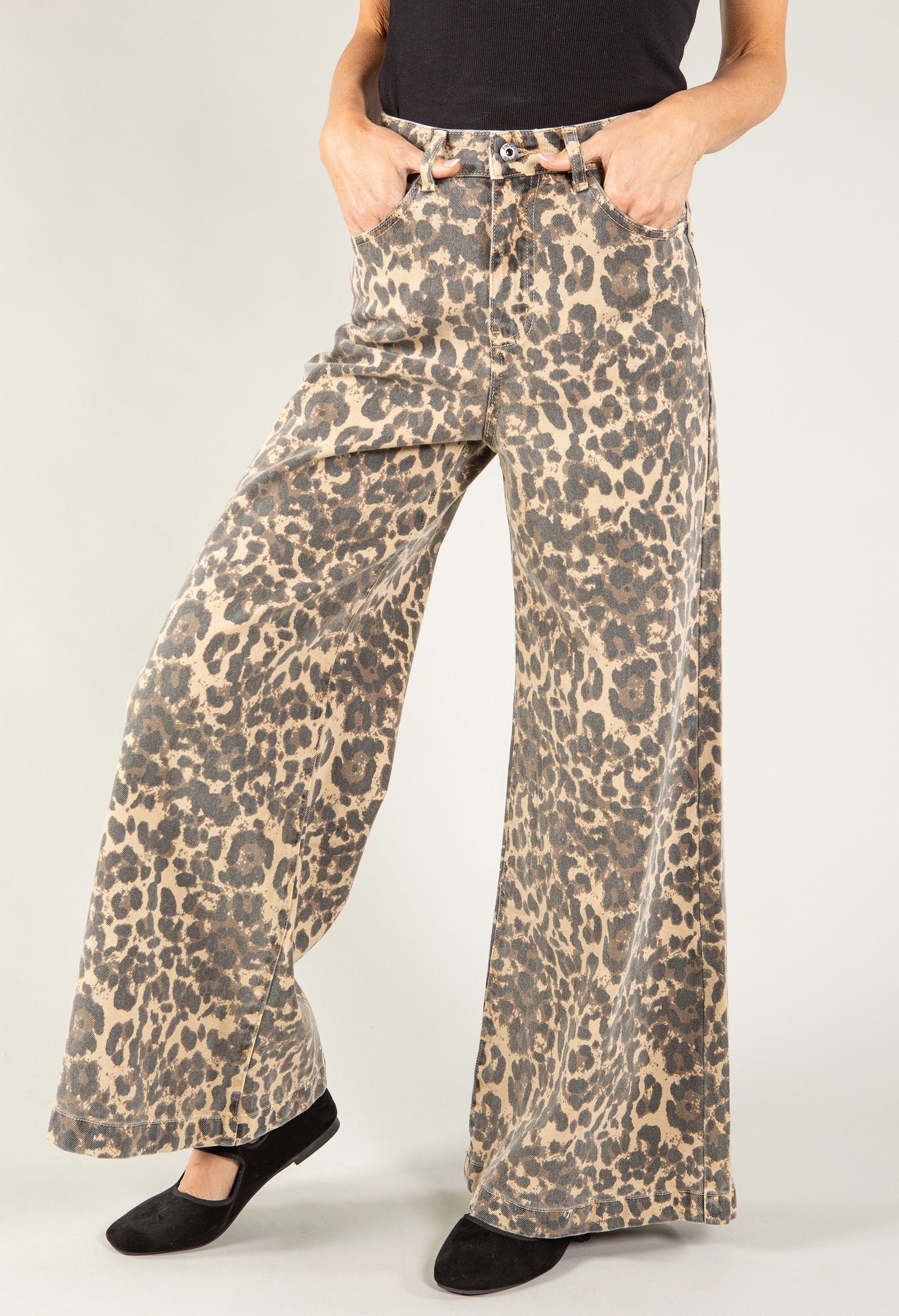 Leopard Print Jeans