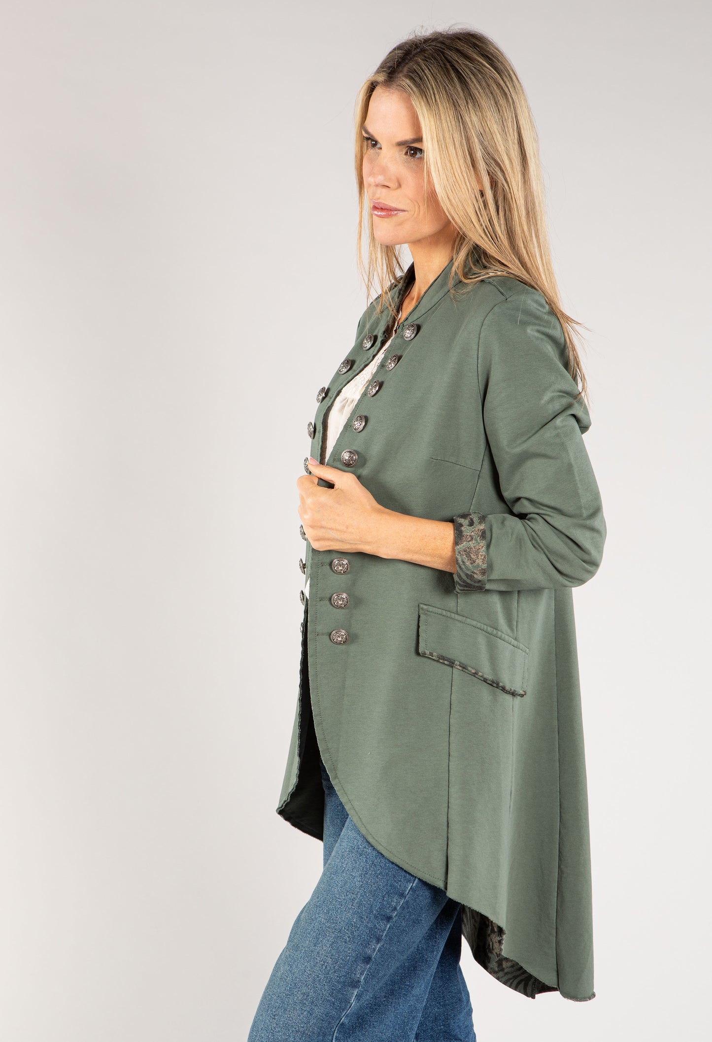 Longline Military Jacket