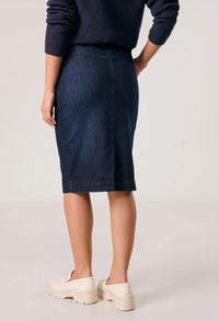 Denim pencil skirt