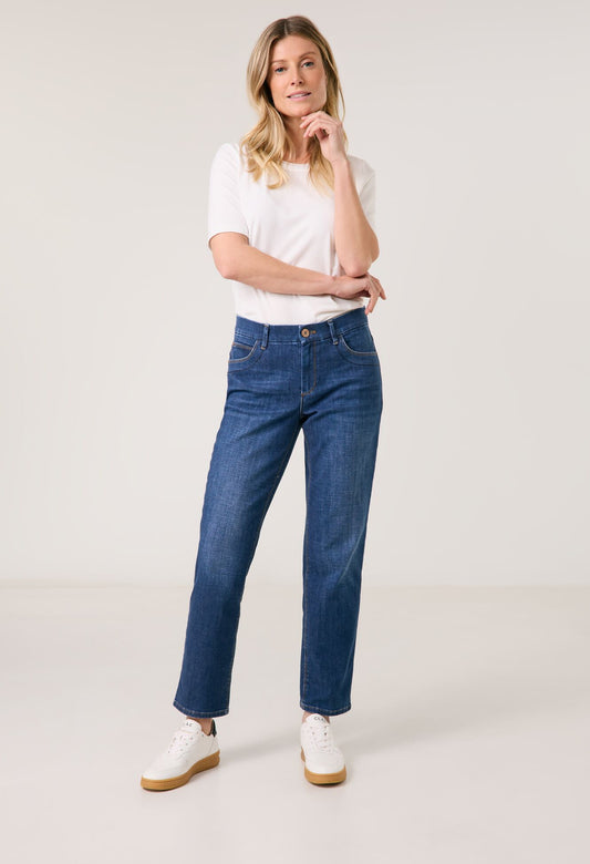 Straight Fit Five-pocket Jeans