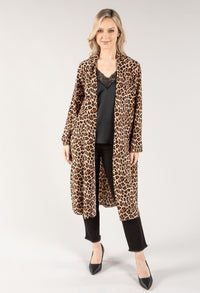 Longline Leo Print Overshirt