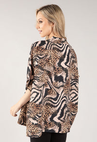 Animal Print Overshirt