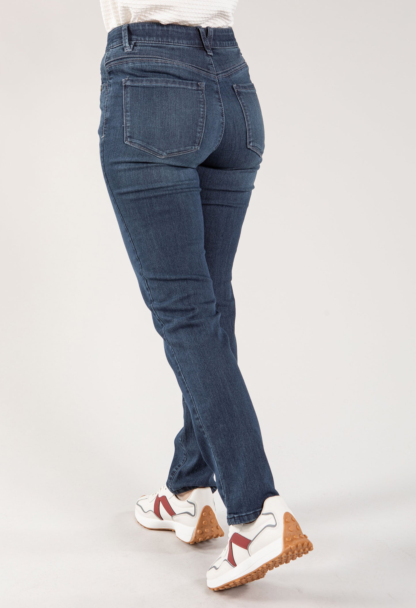 "Ab"solution® Indigo High Rise Straight Leg Jeans