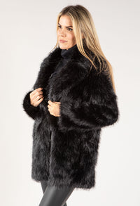 Shaggy Faux Fur Coat