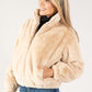 Cropped Faux Fur Coat