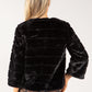 Clasp Close Faux Fur Jacket