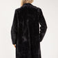 Faux Fur Double Breasted Longline Coat