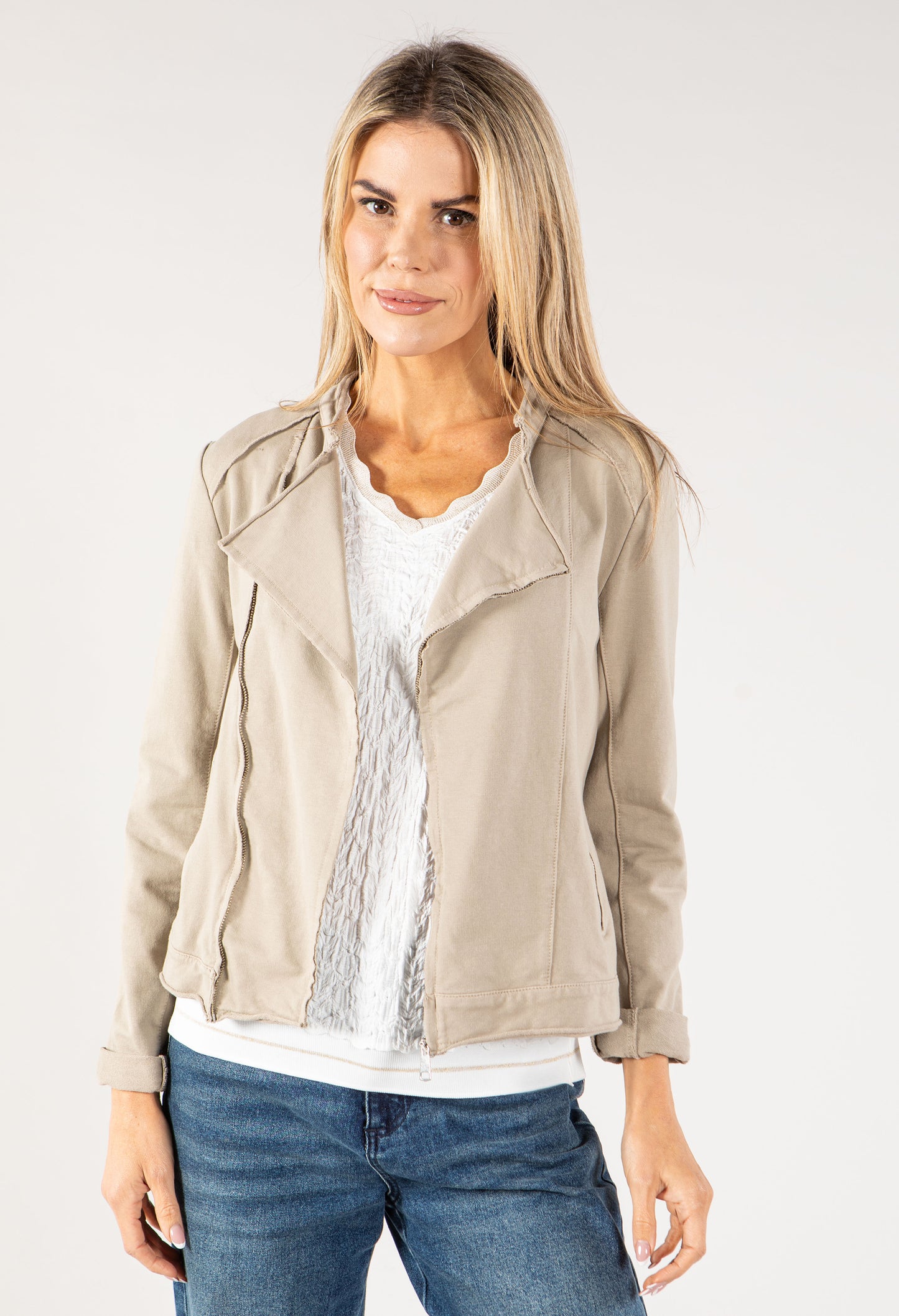 Soft Biker Style Jacket