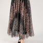 Animal Print Tulle Skirt