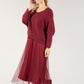 Knit Pop Over Tulle Dress