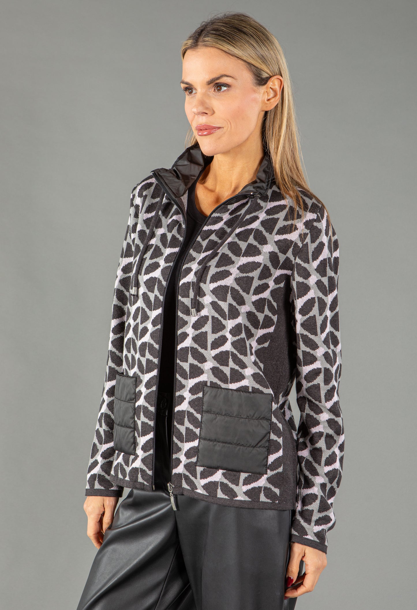 Jacquard Knit Jacket