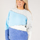 Colour Block Sequin Knit Jumper