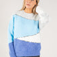 Colour Block Sequin Knit Jumper