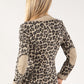 Single Breast Soft Leo Print Blazer