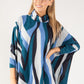 Roll Neck Knit Poncho Style Top