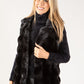 Faux Fur Sleeveless Coat