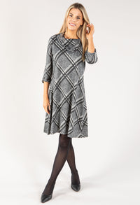 Check Knit Dress