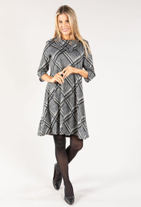 Check Knit Dress