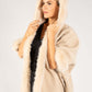 Faux Fur Shawl Overcoat