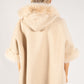 Faux Fur Shawl Overcoat