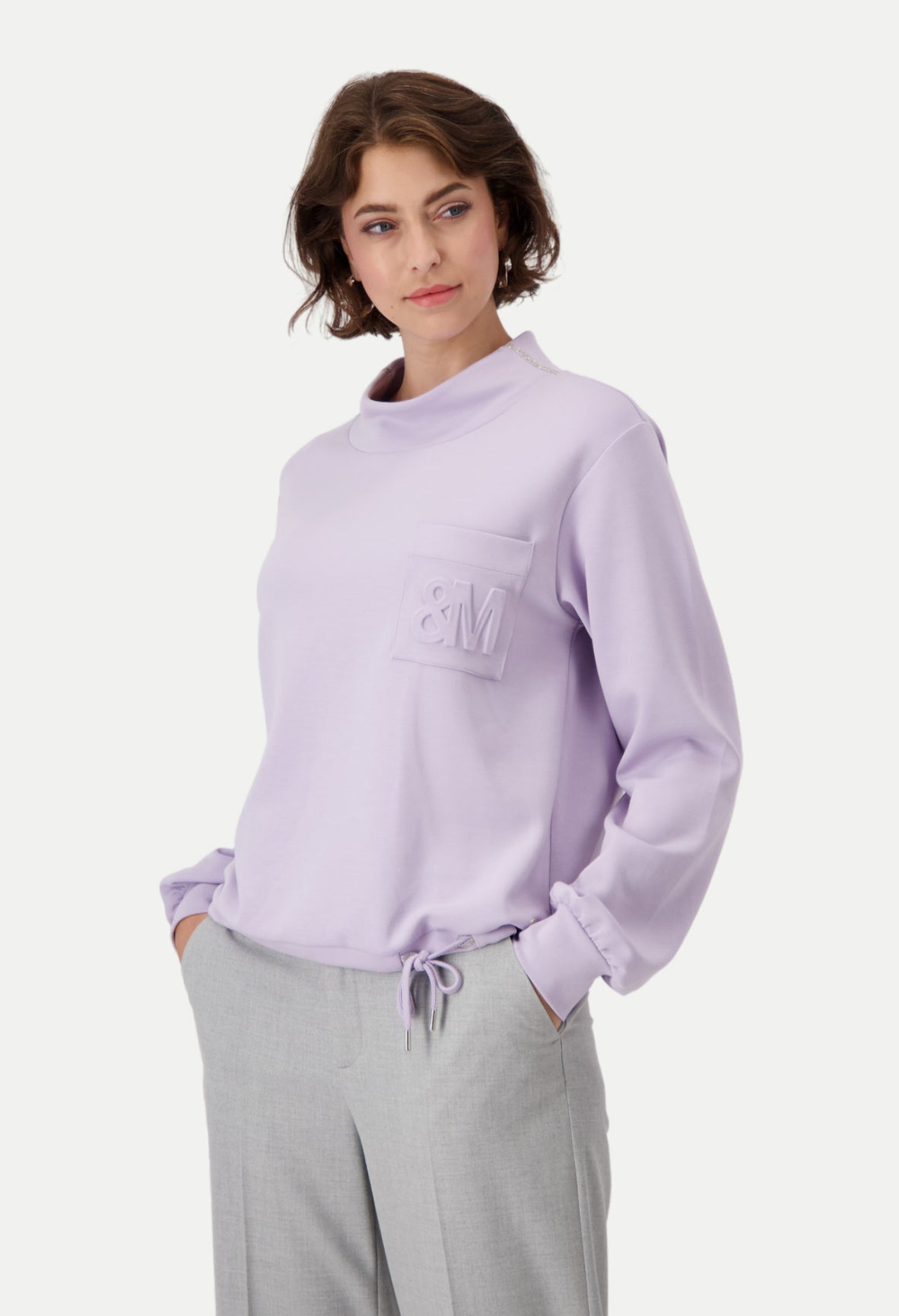 Soft Feel Tie Hem Sweatshirt