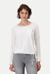 Tie Wait Top with Diamante Detail Pocket