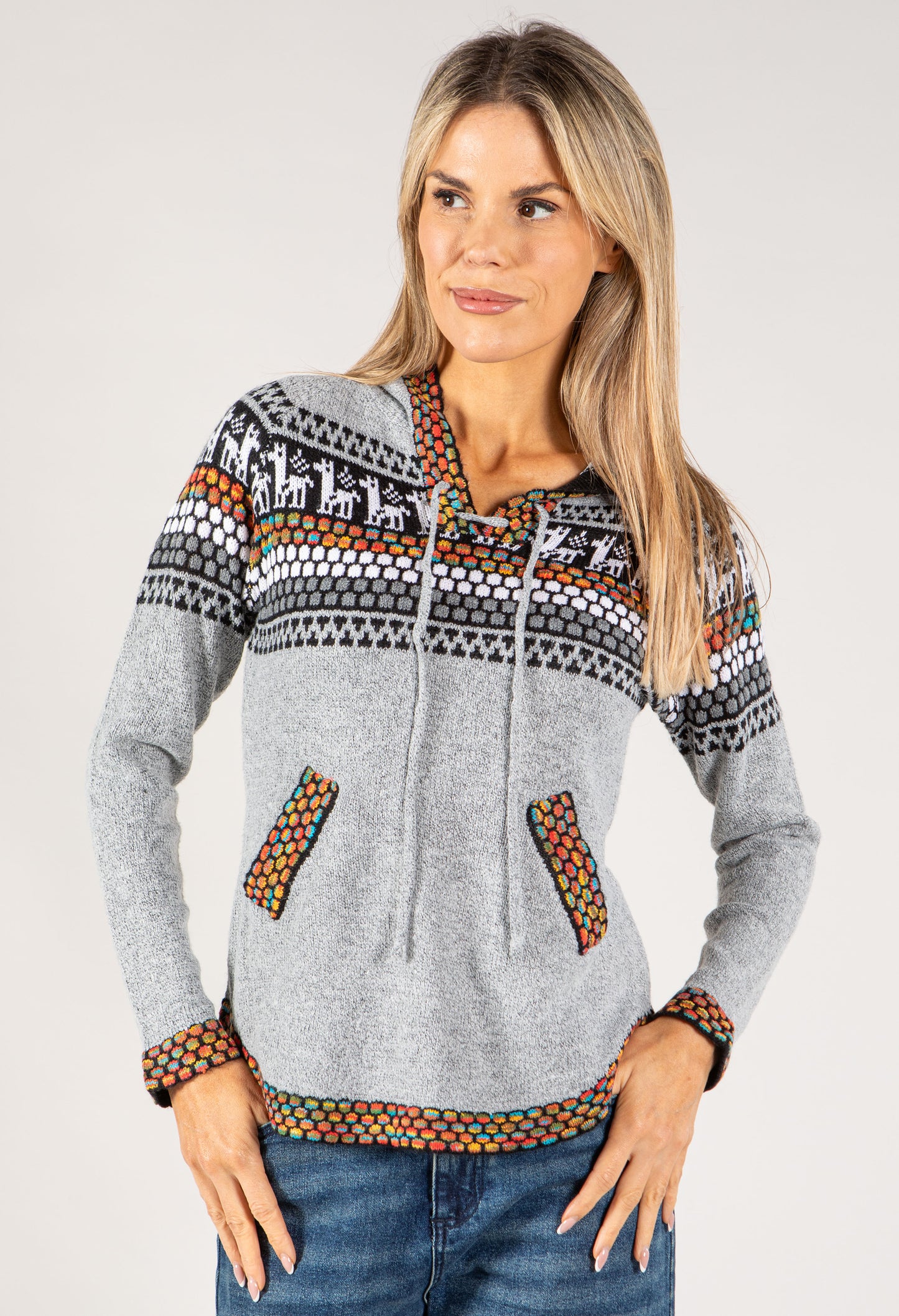 Nordic Style Hooded Pullover