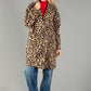 Leopard Print Boucle Coat