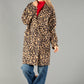 Leopard Print Boucle Coat