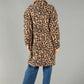 Leopard Print Boucle Coat