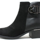 Microfibre Front Ankle Boot