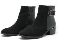 Microfibre Front Ankle Boot