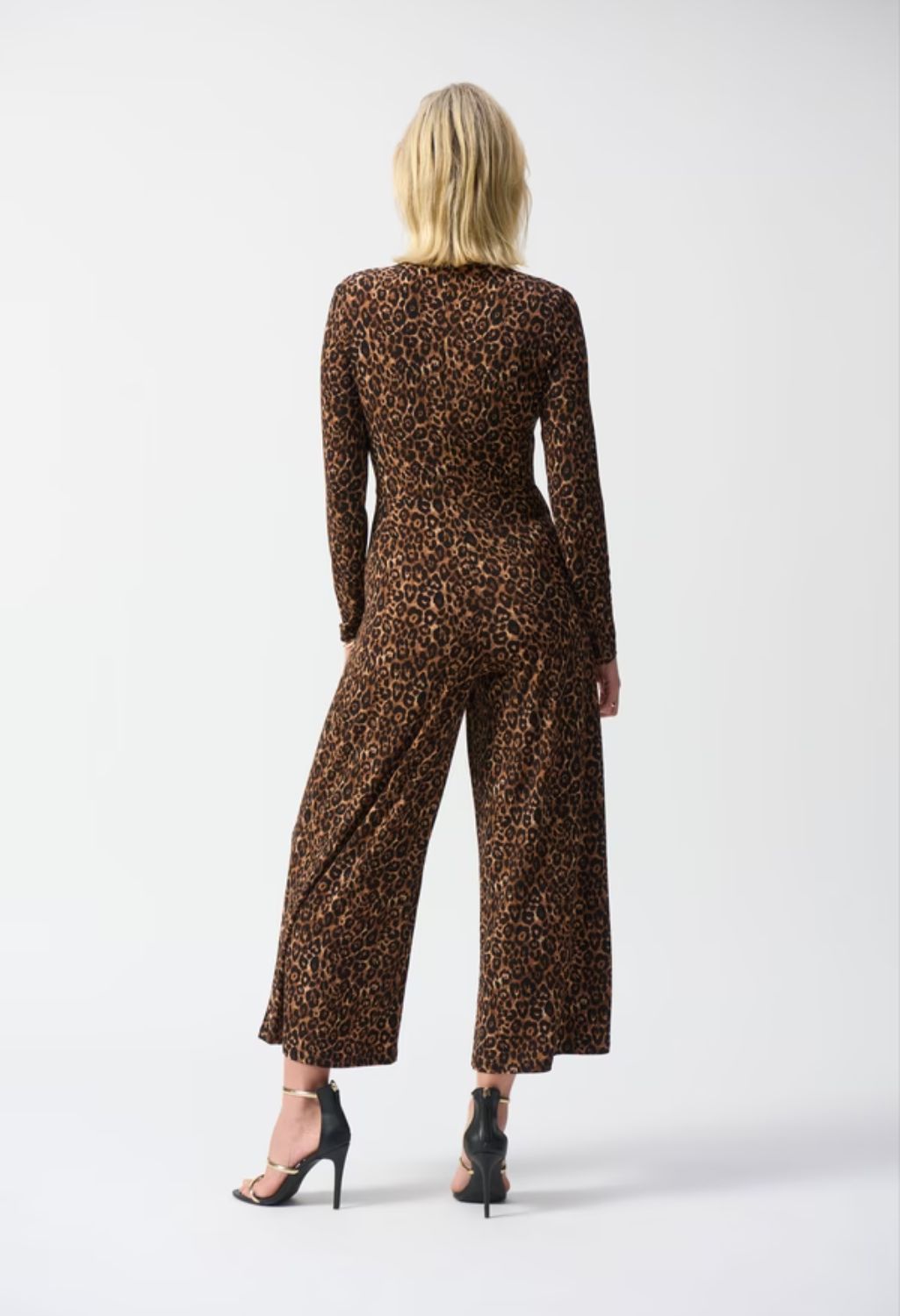 V-neck Animal Print Jumpsuit Style