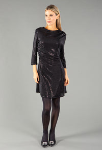 Ruched Detail Sequin Dress