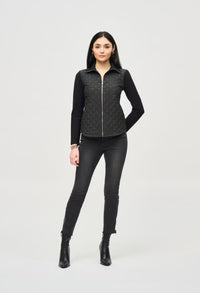 Sporty Sequined Zip Sweatshirt Style